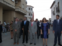 24-08-2012: El subdelegado del Gobierno en Albacete, Federico Pozuelo, ha asistido a las fiestas patronales de Tarazona de La Mancha acompañado por diversas autoridades como el senador Vicente Aroca, el diputado provincial Fermín Gómez y el alcalde del municipio. 