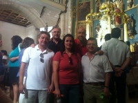 27-08-2012: El diputado nacional, Francisco Molinero, y los diputados provinciales Juan Gómez, Juan Marcos Molina y Pablo Escobar, acompañaron a la alcaldesa de Alcaraz, Lourdes Cano, y a sus vecinos en la celebración de las fiestas patronales.