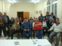 23-10-2012: El alcalde Alonso Cutanda es el nuevo presidente del PP de Casas de Juan Núñez, tras la reunión de la ejecutiva local, con presencia de la secretaria provincial, Cesárea Arnedo y el coordinador de Organización, Antonio Martínez.