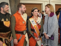 06-05-2016: La presidenta del PP-CLM, María Dolores Cospedal, en las Fiestas Mayores de Almansa.