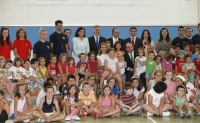 24-07-2013: La presidenta Cospedal en el campamento de verano de Villarrobledo.