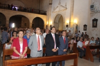 15-08-2014: El presidente del PP, Francisco Núñez, participó en la misa y procesión de Mahora, en honor a la Patrona, la Virgen de Gracia.