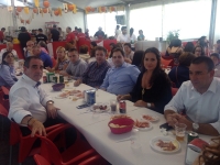 02-10-2015: Almuerzo ferial en Hellín de Paco Núñez con los afiliados y concejales del Partido Popular.