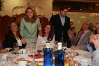 16-10-2013: María Dolores Cospedal y Francisco Núñez en el encuentro con alcaldes y portavoces del Partido Popular de la provincia de Albacete.