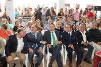 10-09-2015: El presidente del PP, Paco Núñez, en la presentación de Ontur en el stand ferial de la Diputación.