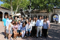 11-09-2015: Reunión ferial con los jóvenes de NNGG de Albacete.