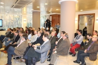 22-12-2012: Alcaldes del PP en la reunión con la secretaria general del PP, María Dolores Cospedal.