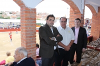 24-09-2014: El presidente del PP, Francisco Núñez, en las fiestas patronales de Munera, junto al alcalde Pedro Pablo Sánchez y el diputado provincial, Abelardo Gálvez.