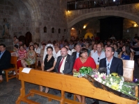 16-08-2012: Manuel Mínguez, Cesárea Arnedo, Dimas Cuevas y Carmen Álvarez en las fiestas de Letur.