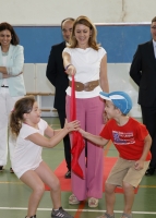 24-07-2013: La presidenta Cospedal en el campamento de verano de Villarrobledo.
