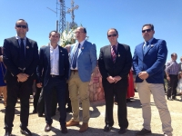 05-05-2016: Los diputados provinciales Fermín Gómez y José Carlos Batalla, junto con el alcalde de Jorquera, Jesús Jiménez, acompañaron a los concejales del PP de Pozo Lorente, en la celebración de las fiestas.