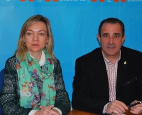 Inmaculada López junto a Manuel Mínguez en Hellín.