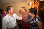 María Dolores Cospedal, junto a Manuel Mínguez y Mari Carmen Álvarez.