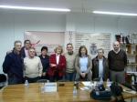 Carmen Bayod con los representantes de las asociaciones de vecinos