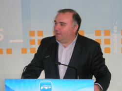 Constantino Berruga, en la sede provincial del PP.