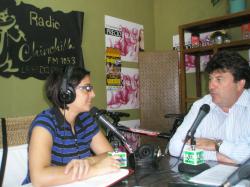 Antonio Serrano, entrevistada por Alicia Collado en Radio Chinchilla.