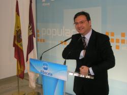 JosÃ© Luis Teruel, en la sede provincial del PP.