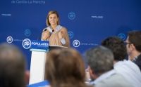 Cospedal presidió la comisión regional del PP de Sanidad y Bienestar Social.