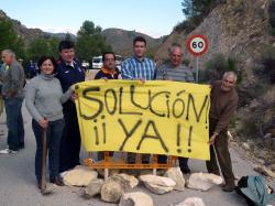 Antonio Serrano, en la manifestación vecinal de noviembre.