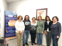 Un momento de la reunión, en la sede de Aicclam, en Albacete.