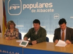 Amparo Núñez, Antonio Serrano y Ángel Alfaro.