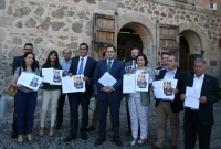 Alcaldes del PP, en las Cortes de Castilla-La Mancha.