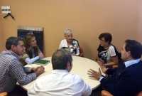 Reunión en Almansa con la asociación de viudas.