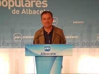Antonio Martínez, en la sede del Partido Popular de Albacete.