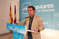 Antonio Martínez en rueda de prensa.