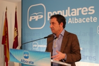 Antonio Martínez en rueda de prensa.