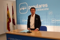 Antonio Martínez en la rueda de prensa.