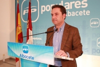 Antonio Martínez en rueda de prensa.