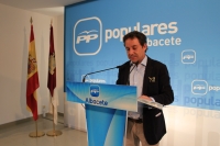 Antonio Martínez en rueda de prensa.