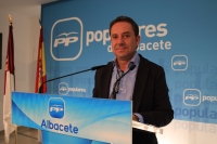 Antonio Martínez en rueda de prensa.