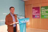 Antonio Martínez en rueda de prensa.