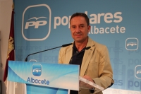 Antonio Martínez en rueda de prensa.