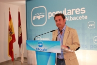 Antonio Martínez en rueda de prensa.