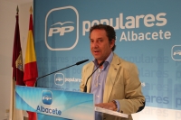 Antonio Martínez en rueda de prensa.