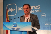 Antonio Martínez en rueda de prensa.