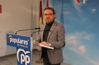 Antonio Martínez, en la sede del PP de Albacete.