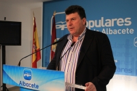 Antonio Serrano en rueda de prensa.