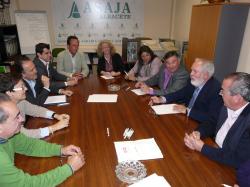 Reunión de Cañete con ASAJA de Albacete.