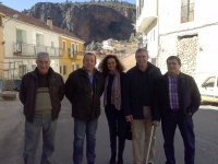 Vicente Aroca y Carlota Romero con el PP de Ayna.