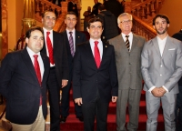 Un momento del acto institucional del Ayuntamiento de Albacete.