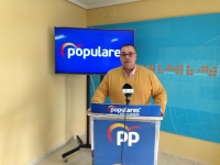 Bernardo Ortega, en la sede del PP de Villarrobledo.