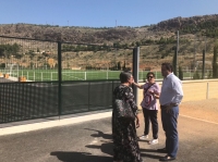 Francisco Núñez, en Elche de la Sierra, junto a Granada Toledo y Ana Isabel González.