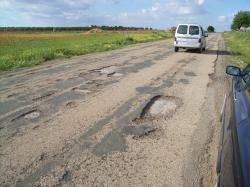 Carretera que une Villarrobledo con Ossa.