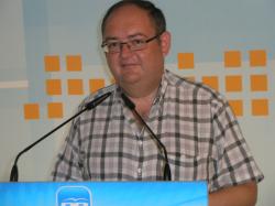 Dimas Cuevas, en la sede provincial del PP.