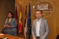 Cesárea Arnedo y Antonio Martínez, durante la rueda de pernsa.