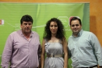 Antonio Serrano, Cristina Molina y Francisco Núñez, en Alcázar de San Juan.